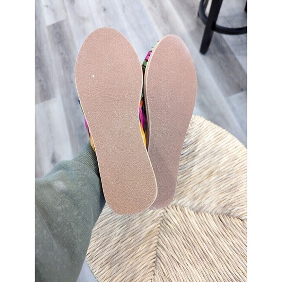 CACAHIS Slip On Sandals Womens Size 9 Brown‎ Colorful Frida Kahlo Loafers Aztec - Picture 6 of 8